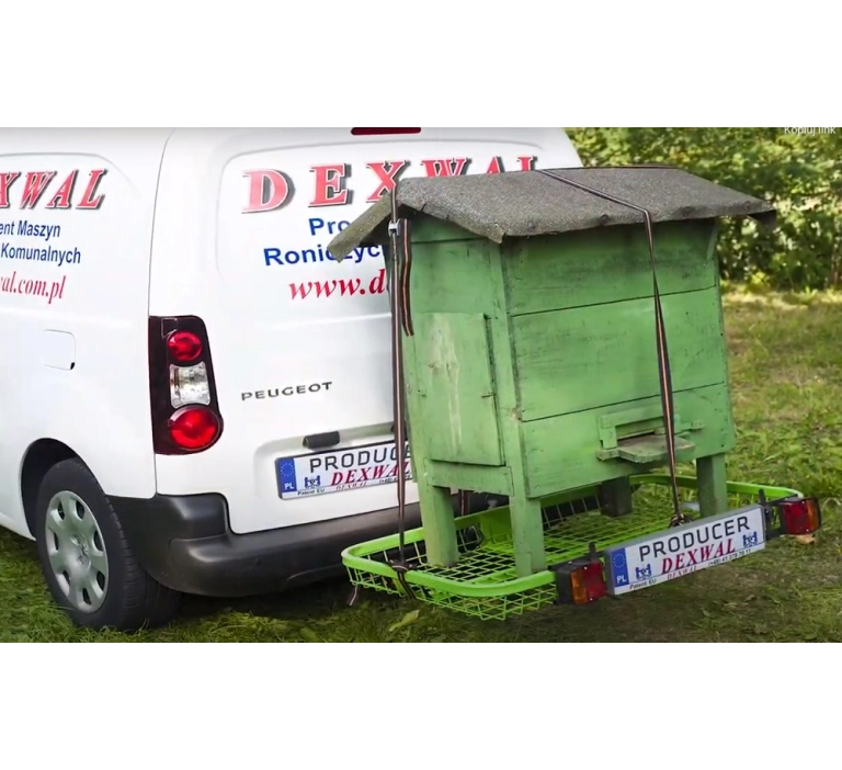 Platforma transportowa montowana na hak holowniczy tragarz auto z ulem