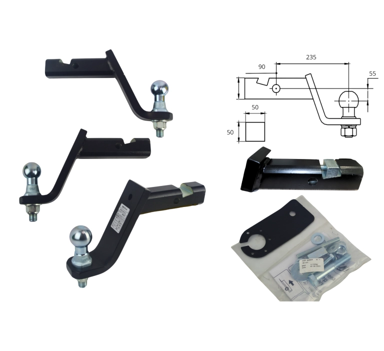 Adapter usa kula z przetyczką IMIOŁA SM/203