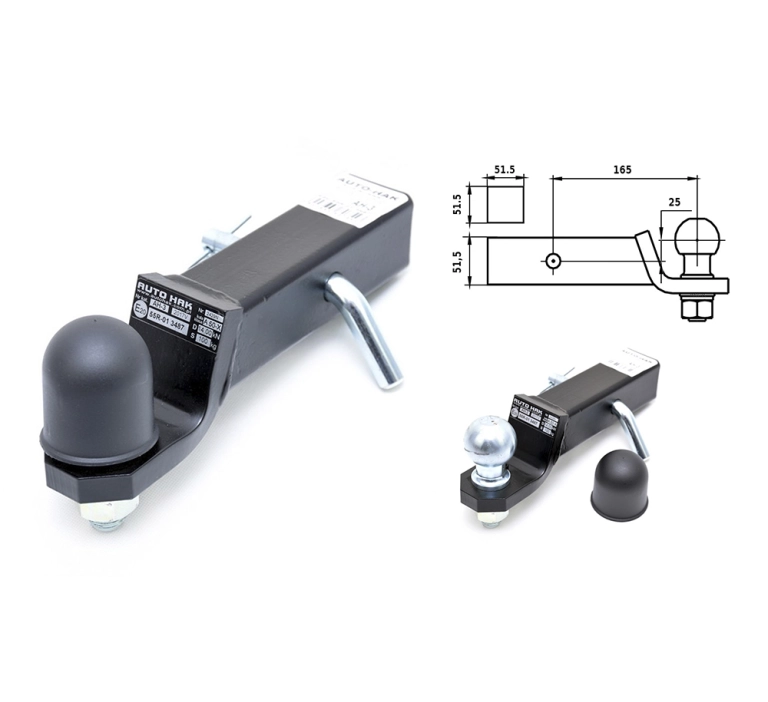 Adapter usa kula z przetyczką Autohak AH-3