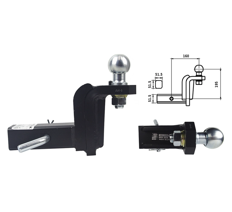 Adapter usa kula z przetyczką Autohak AH-6