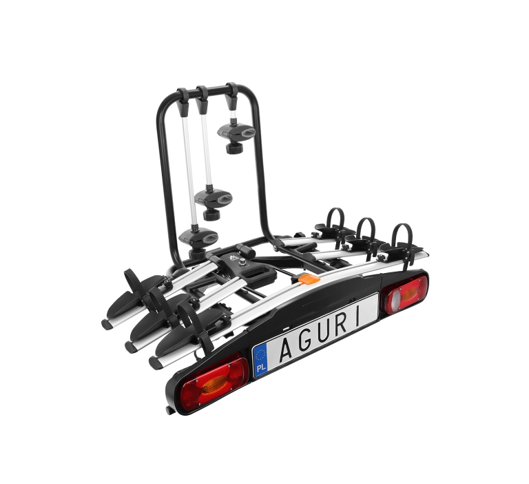 Bagażnik platforma na 3 rowery AGURI Active Bike 3 Silver