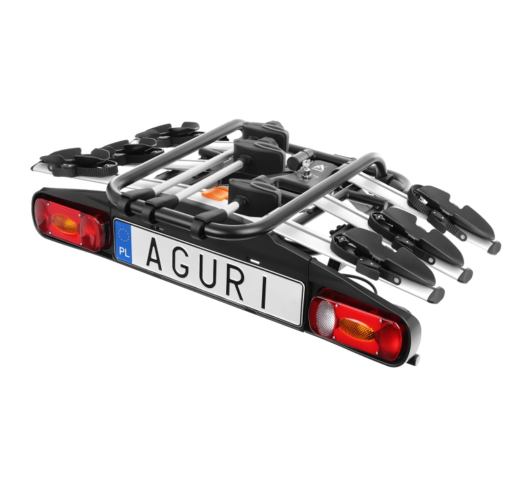 Bagażnik platforma na 3 rowery AGURI Active Bike 3 Silver