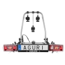 Bagażnik platforma na 3 rowery AGURI Cruiser 3 Silver