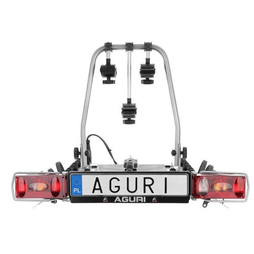 Bagażnik platforma na 3 rowery AGURI Cruiser 3 Silver