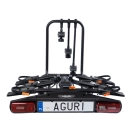 Bagażnik rowerowy na hak Aguri Active Bike PRO 3 BLACK
