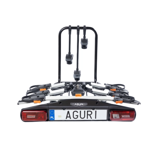 Bagażnik rowerowy na hak Aguri Active Bike PRO 3 Silver