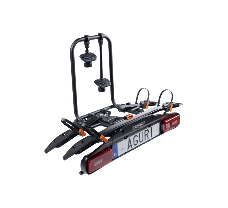 Bagażnik rowerowy na hak Aguri Active Bike PRO 2 | BLACK