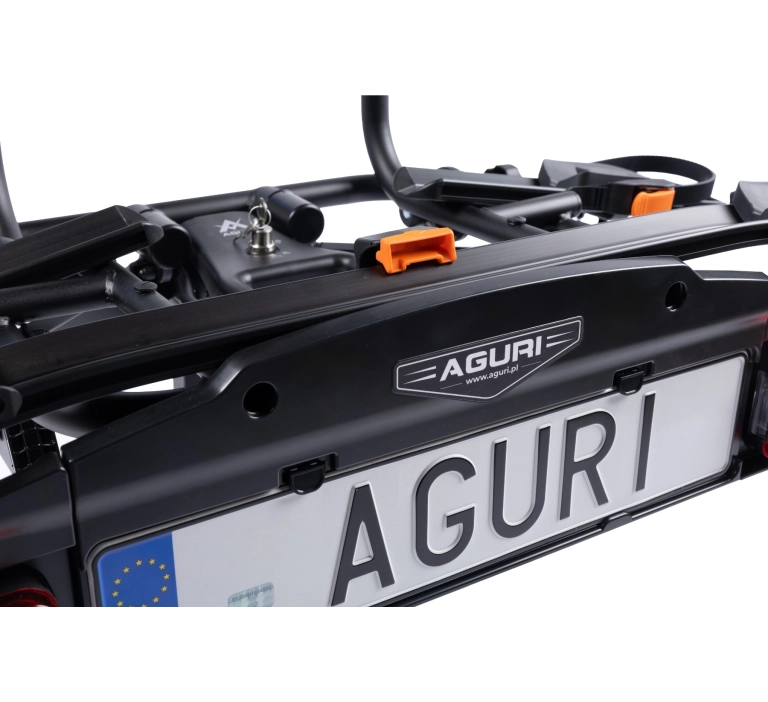 Bagażnik rowerowy na hak Aguri Active Bike PRO 2 | BLACK
