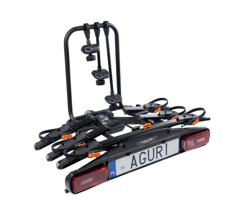 Bagażnik rowerowy na hak Aguri Active Bike PRO 3 | BLACK