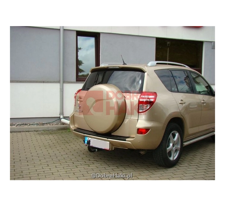 Hak holowniczy Toyota RAV4 5 drz. z kołem zapasowym, kierunki w lusterkach 2009-2013