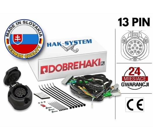Wiązka haka dedykowana Toyota Yaris Cross / Yaris Cross Hybrid 05.2024> /13-PIN/