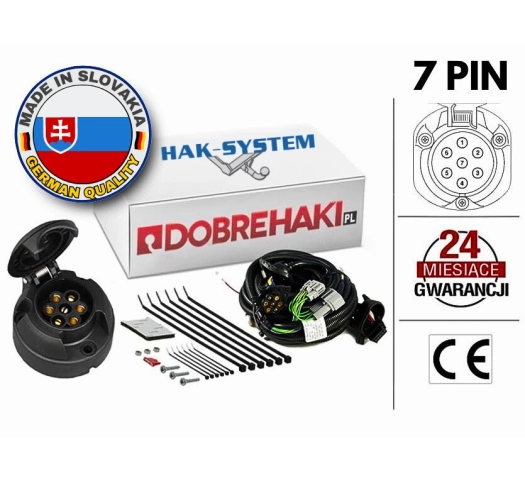 Wiązka haka dedykowana Jaguar E- Pace , PHEV 01.2021> /7-PIN/