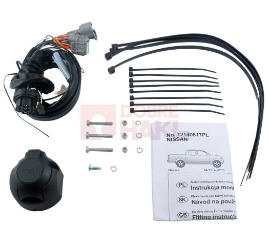 Wiązka haka dedykowana Nissan Navara 04.2010 – 12.2015 /7-PIN/