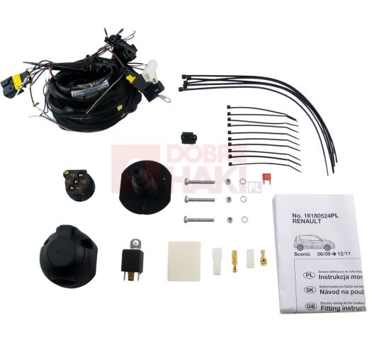 Wiązka haka dedykowana Renault Grand Scenic III 04.2009-12.2011 /7-PIN/