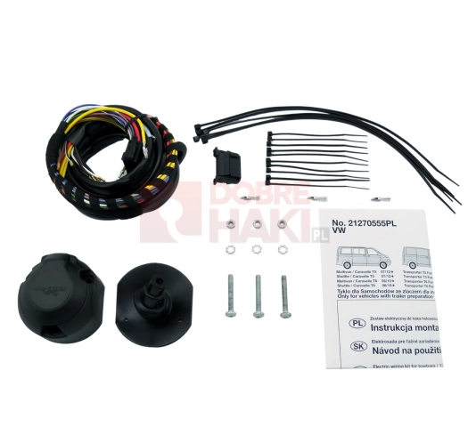 Wiązka haka dedykowana Volkswagen Transporter T6 z przygotowaniem 06.2015-10.2019 /13-PIN/