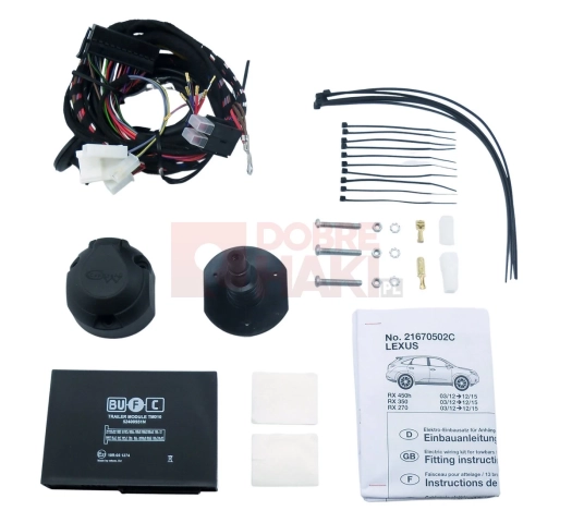 Wiązka haka dedykowana Lexus RX 270 / RX 350 / RX 450 H 03.2012-12.2015 /13-PIN/