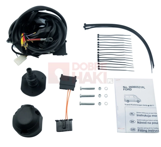 Wiązka haka dedykowana Ford Transit Furgon 04.2000-09.2011 /13-PIN/