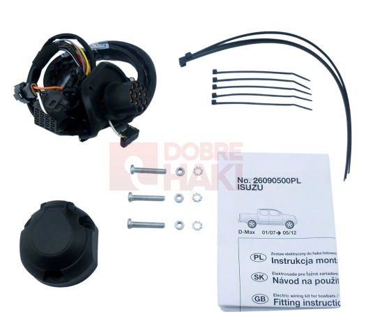 Wiązka haka dedykowana Isuzu D-Max 01.2007-05.2012 /13-PIN/
