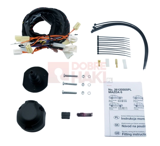 Wiązka haka dedykowana Mazda 6 Sport Kombi 04.2008 – 01.2013 /13-PIN/