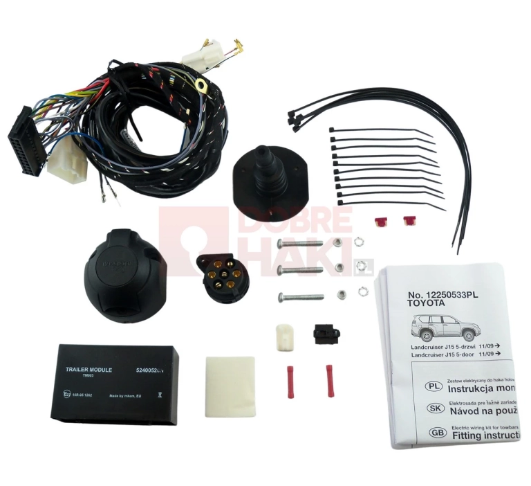 Wiązka haka dedykowana Toyota Land Cruiser J15 11.2009-08.2024 /7-PIN/