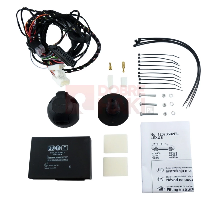Wiązka haka dedykowana Lexus RX 270 / RX 350 / RX 450 H 03.2012-12.2015 /7-PIN/