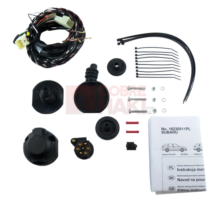 Wiązka haka dedykowana Subaru Outback 09.2009-03.2021 /7-PIN/