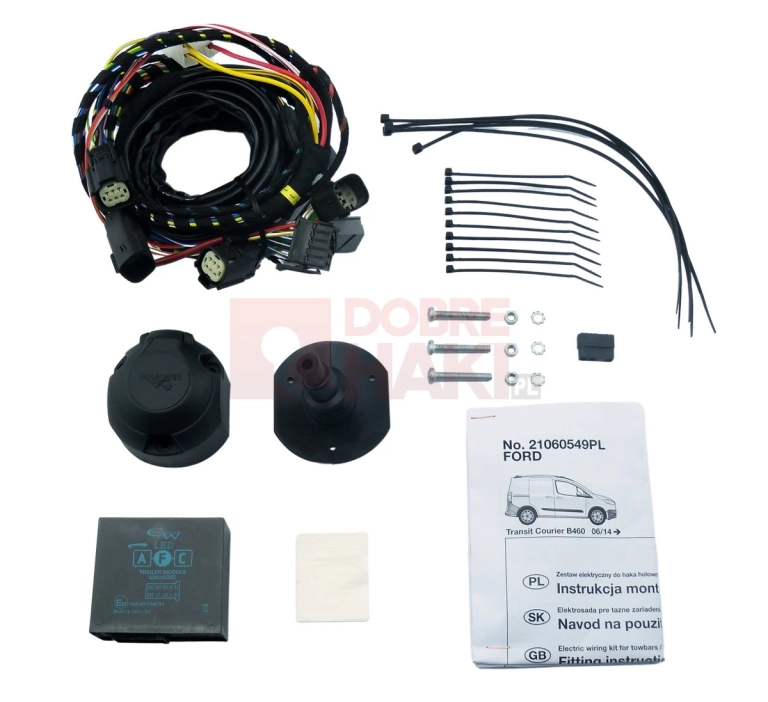 Wiązka haka dedykowana Ford Transit Courier / Tourneo Courier * 06.2014-11.2023 /13-PIN/