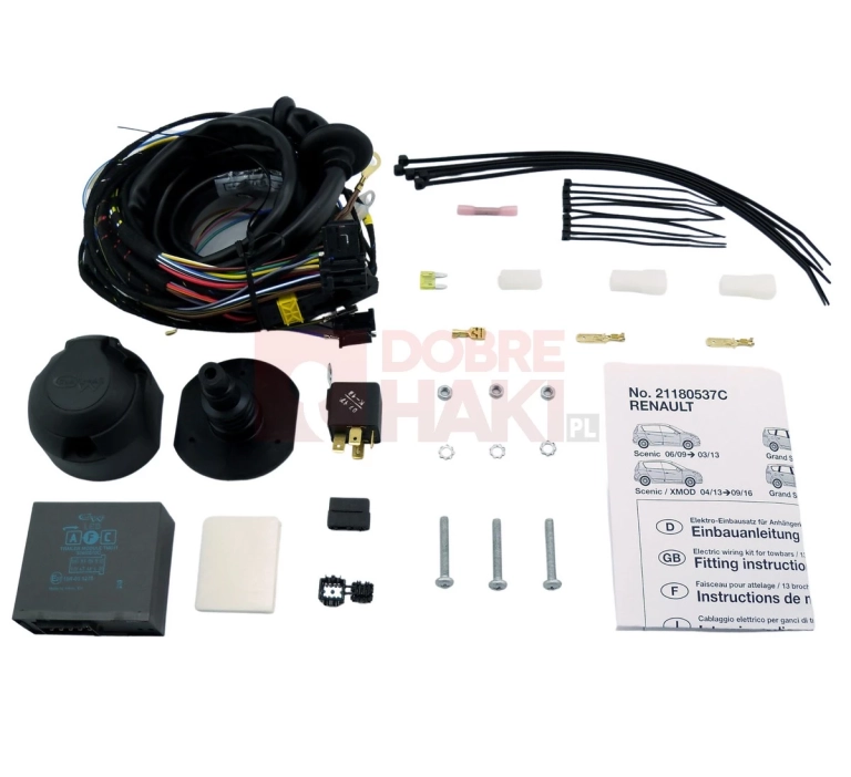 Wiązka haka dedykowana Renault Grand Scenic III /XMOD 04..2009 – 09.2016 /13-PIN/