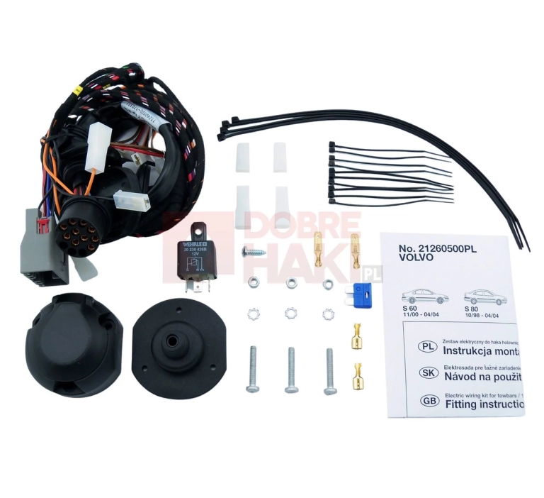 Wiązka haka dedykowana Volvo S60 11.2000-04.2004 /13-PIN/