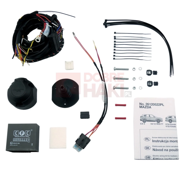 Wiązka haka dedykowana Mazda CX-5 04.2012 – 05.2017 /13-PIN/