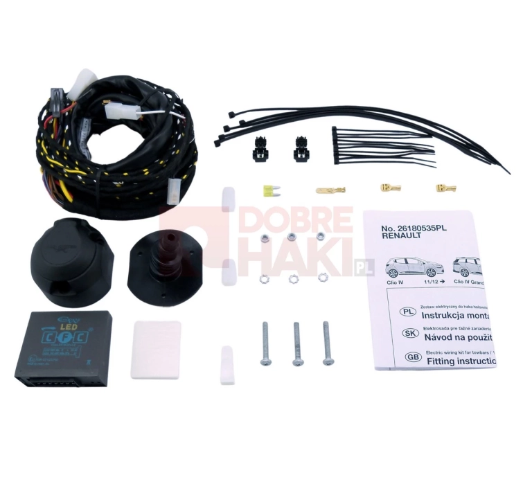 Wiązka haka dedykowana Renault Clio Grandtour IV 04.2013-07.2019 /13-PIN/