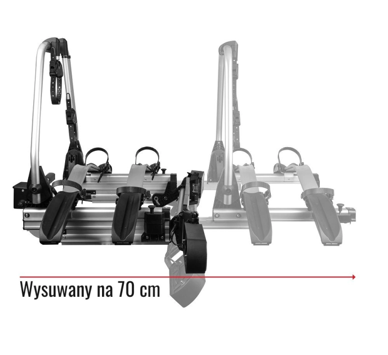 Bagażnik platforma na 2 rowery ENDURO SD260 | wysuwany