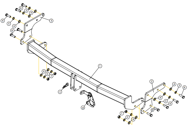 Hak holowniczy GDW Renault Austral 2022-