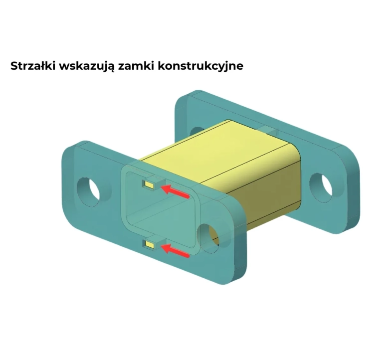 Przedłużenie dystans haka holowniczego 100mm