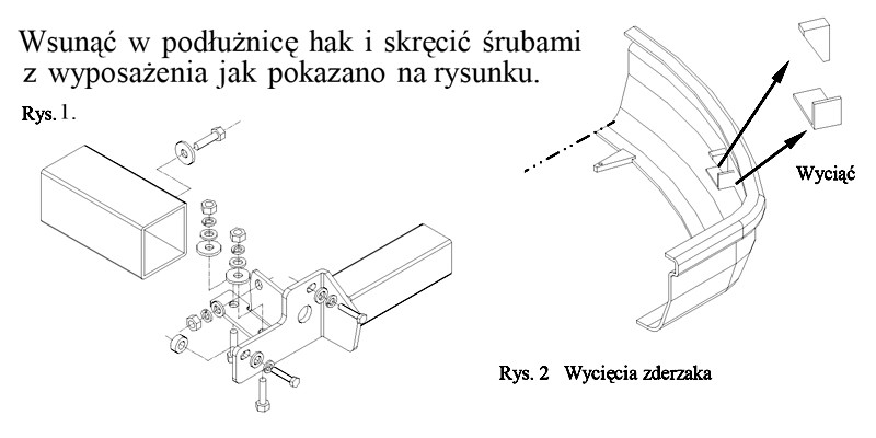 montaż haka holowniczego Toyota Corolla