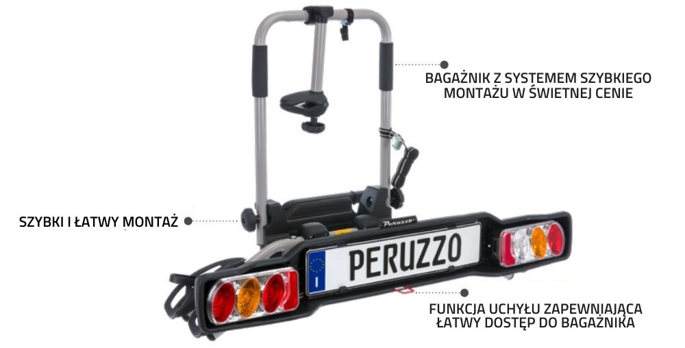 Bagażnik platforma na 2 rowery PERUZZO Parma 2