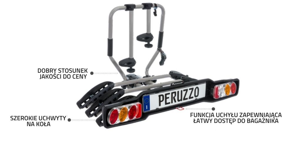 Bagażnik platforma na 3 rowery PERUZZO Parma 3