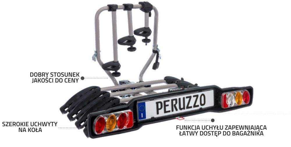 Bagażnik platforma na 4 rowery PERUZZO Siena 4 (uchylna)