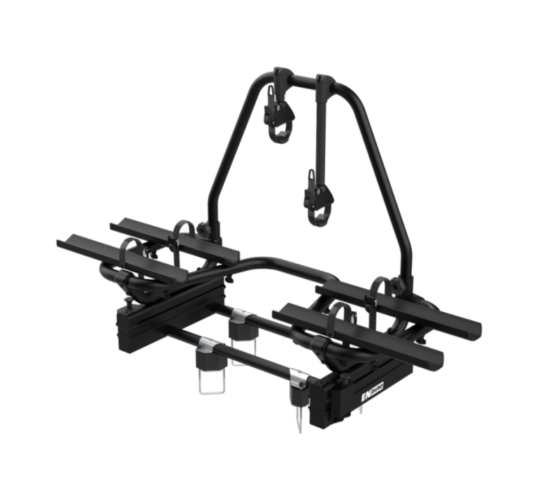 Bagażnik na 2 rowery na dyszel przyczepy kempingowej Enduro BS260 Black Edition