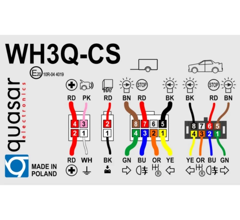 Wiązka haka z modułem 13-pin WH3QCS-G8