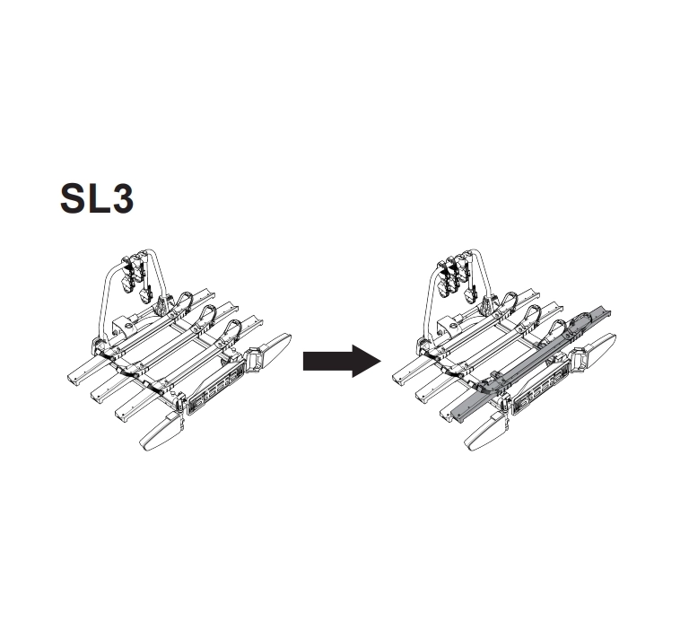 Adapter XB1 na dodatkowy rower do bagażników Spinder SC2, SL3