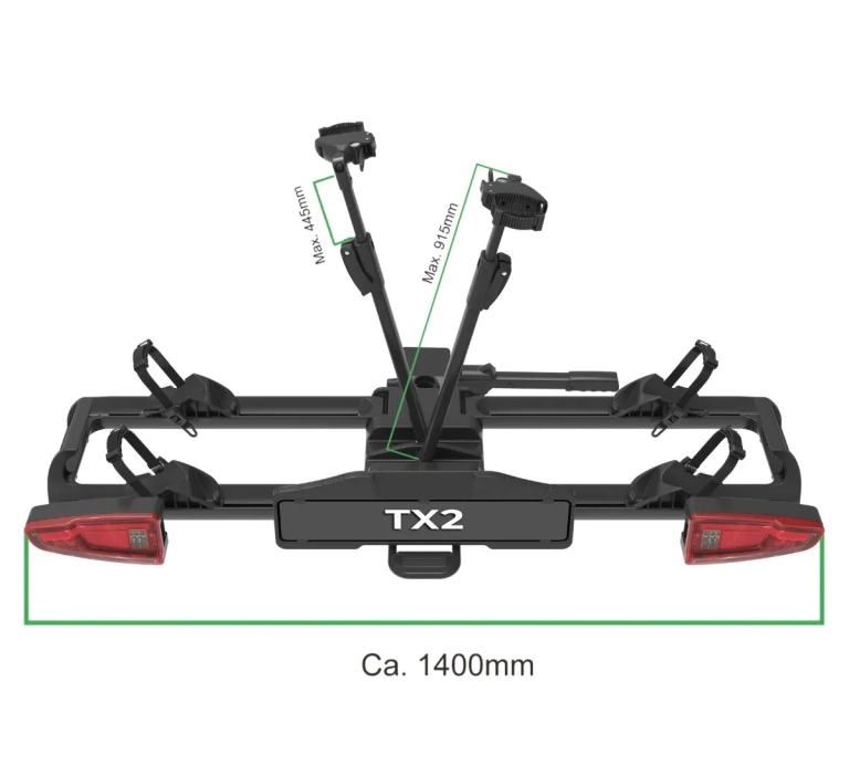 Bagażnik platforma rowerowa na hak SPINDER TX2